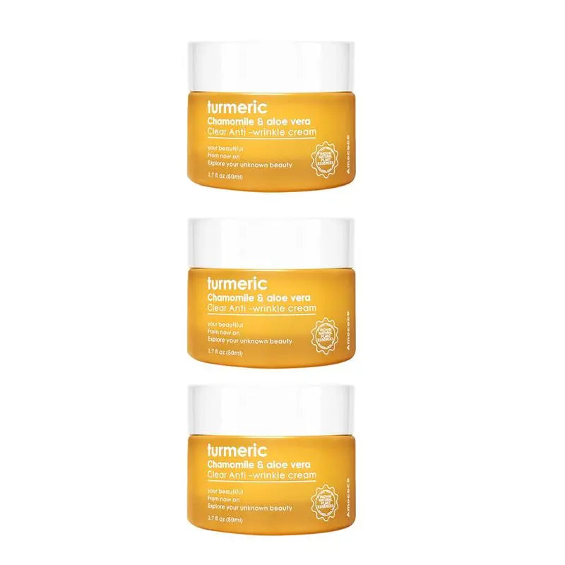 Turmeric Moisturizing Face Cream 50G - Hydrating Skincare for Normal, Dry, Oily, & Combination Skin - Alcohol-Free, Moisturizing Formula - Moisturizer